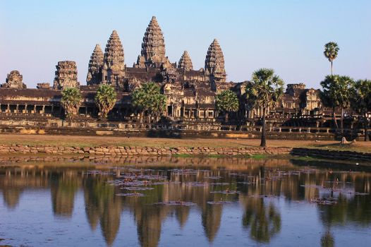 Landscape of the famous Angkor Thom in Siem Reap,Cambodia