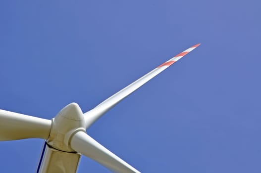 wind turbine on sunny day