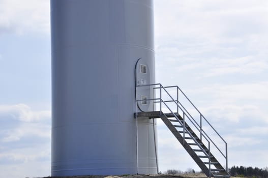 wind turbine on sunny day