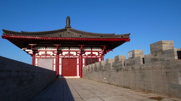 City wall of Tang dynasty in Xian,China