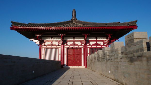 City wall of Tang dynasty in Xian,China