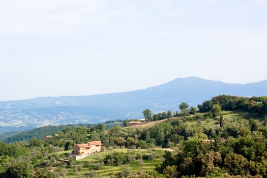 A village in Tuskanian hills

