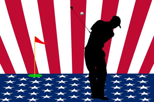 The USA golf team sign