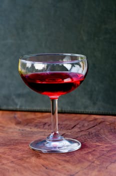 cocktail glass on on the table