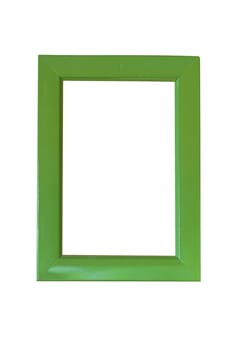 wooden frame isolated on white background