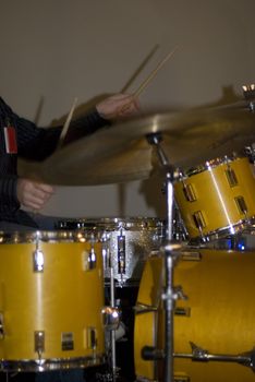 drummer during a performance