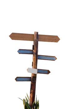 direction sign isolated on white background