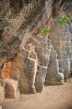 public ancient quarry of Menorca island in Spain