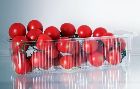 Tomato - cherry in a plastic box