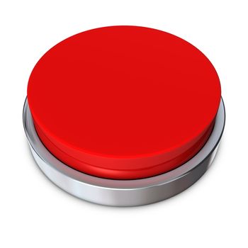 red round push button borderd by a metallic ring - design template