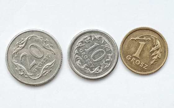 an image of coins of polish currency zloty
