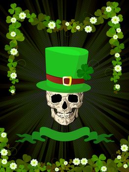 Conceptual label with St.Patrick theme