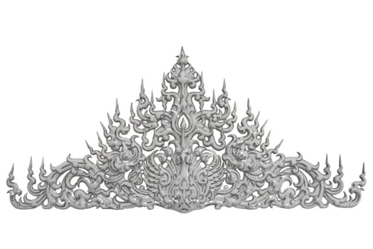 traditional Thai style molding art 
at Wat Rong Khun temple in Chiang Rai, Thailand