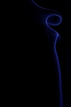 Abstract shot of the rising smoke