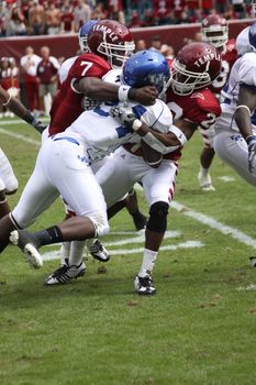 Temple defensive back Marquise Liverpoole makes a tackle against Buffalo on September 26, 2009 in Philadelphia, PA.