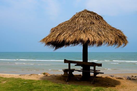 beach chair on the beach