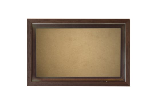 old paper in frame