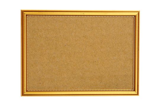 old paper in frame