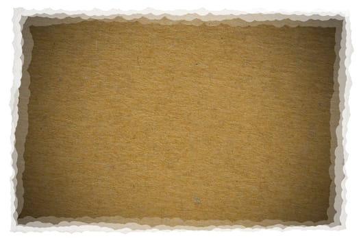 old paper on white background