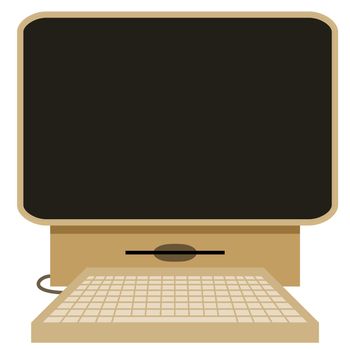 Illustration of a retro computer