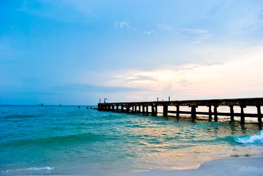 landscape of Hua Hin beach,Thailand
