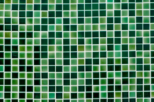green mosaic tile background