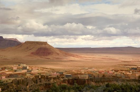 Moroccan vIllage near oasis