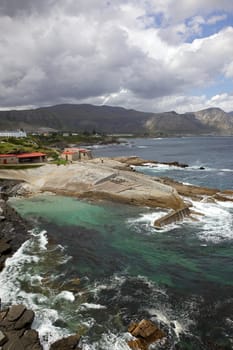 The Old Fishing Harbour at Hermanus, in the Western Cape, South Africa