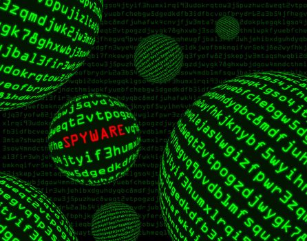 Spyware among spheres of green machine code