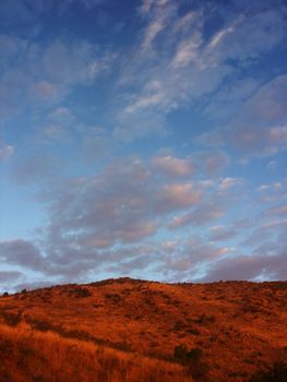 colorado hills at sunrise