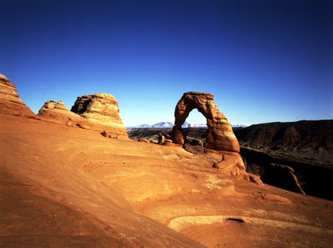 Delocate Arch in Aches National Park, Utah