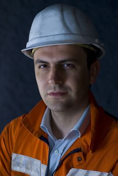 Portrait of a worker stock photo
