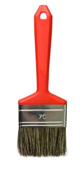 Red Paintbrush isolated on a white background