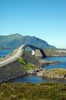 Beautyful view at Atlantic road bridge, Norway 