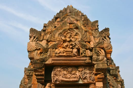 Stone castle in Phanom Roonk history park ,Thailand