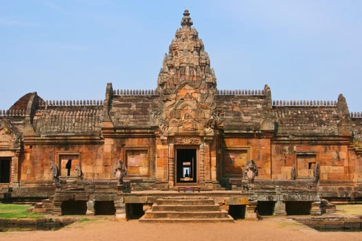 Stone castle in Phanom Roonk history park ,Thailand