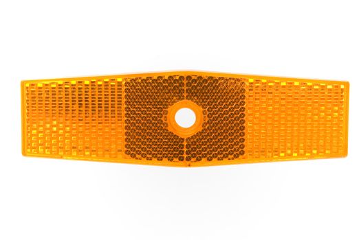 Bicycle reflector on a white background