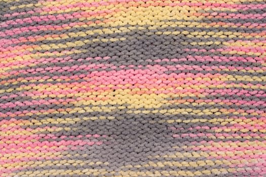 Background, knitted fabrics, rose, gray, yellow thread