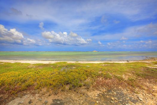 Saltlake on Bonaires south coast, Caribbean