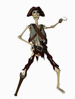 3d of a undead pirate