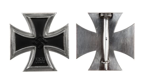 The German iron cross of 1 class. isolated, on a white background