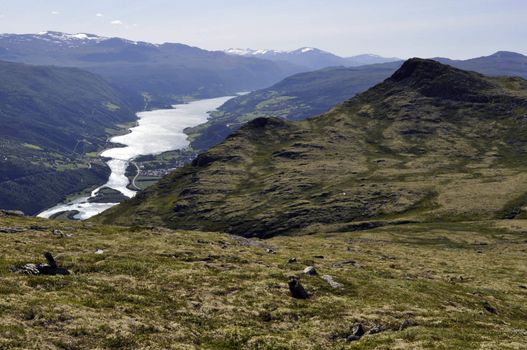 a norwegian mountain landscape