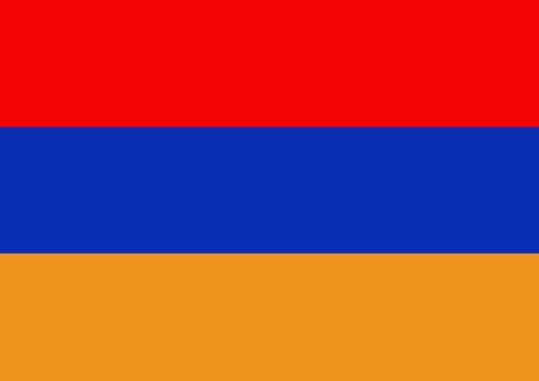 Illustrated flag of Armenia