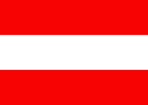 Illustrated flag of Austria