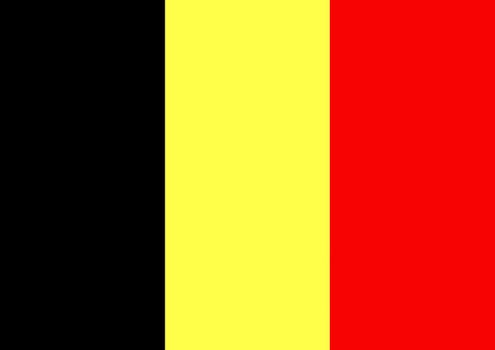Illustrated flag of Belgium