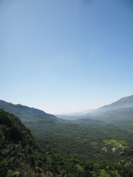 Beautiful mountain landscape closed to Budva sity Montenegro