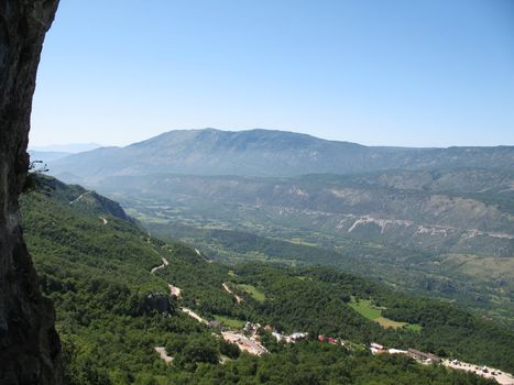 Beautiful mountain landscape closed to Budva sity Montenegro