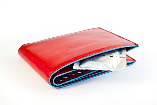 Condom in a red wallet: concepts of prevention and contraception