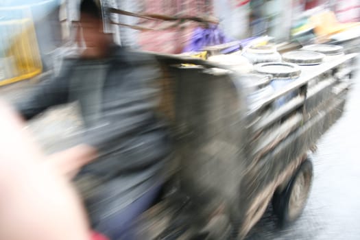 faster rickshaw driver in China