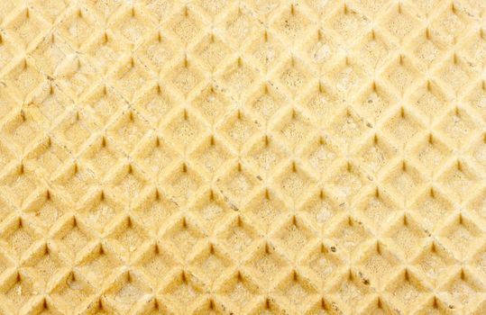 Waffle texture background. Front view.